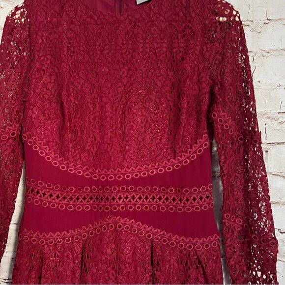 ASOS lace crochet dress long sleeve - Picture 5 of 9